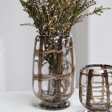 Load image into Gallery viewer, Grid Glass Vase - Live Beautiful Home
