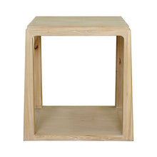 Load image into Gallery viewer, Casa Whitewashed Elm Wood Side Table - Live Beautiful Home
