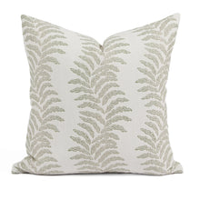 Load image into Gallery viewer, 20" Frond Pillow Cover | Sage - Live Beautiful Home

